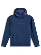 Alpinestars Datrix Hoodie, sudadera con capucha de forro polar azul acero, con logotipo tonal HD y capucha forrada de malla.