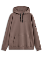 Alpinestars Camino Textured Oversized Hoodie, sudadera color marrón topo, tejido texturizado con logo 3D y cuello alto.