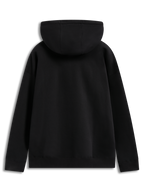 Alpinestars Prelude Oversized Hoodie, sudadera con capucha de forro polar, negra, ajuste holgado con puños de canalé, vista trasera, ropa deportiva