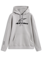 Alpinestars Prelude Oversized Hoodie, sudadera de forro polar arena con logo en relieve, ajuste ancho y bolsillo canguro