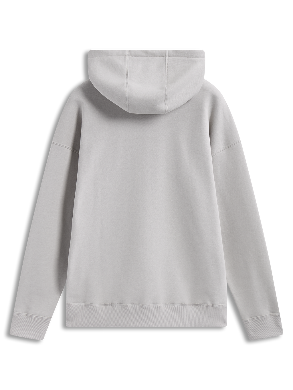 Sudadera Alpinestars Prelude Oversized, forro polar color arena, vista trasera con capucha forrada y puños de canalé.