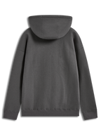 Alpinestars Prelude Oversized Hoodie, sudadera con capucha de forro polar, gris carbón, ajuste holgado, vista posterior.
