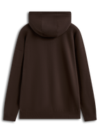 Alpinestars Entity Oversized Hoodie, sudadera de forro polar, marrón, vista trasera con hombros caídos