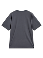 Alpinestars Chalk Oversized CSF Tee, camiseta de mangas cortas gris carbón, vista posterior con ajuste relajado.