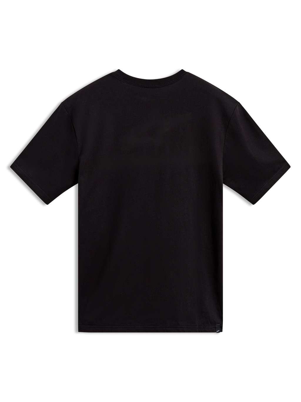Alpinestars Elliptogrit CSF Tee, camiseta de mangas cortas, negra, vista trasera con diseño limpio y minimalista, ropa deportiva