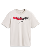 Alpinestars Elliptogrit CSF Tee, camiseta arena de mangas cortas con logo Astars degradado en rojo y negro.