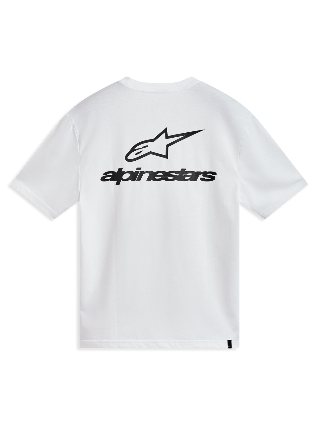 Alpinestars Combo Back CSF, camiseta de mangas cortas blanca con logotipo Astars negro en la espalda, ropa casual