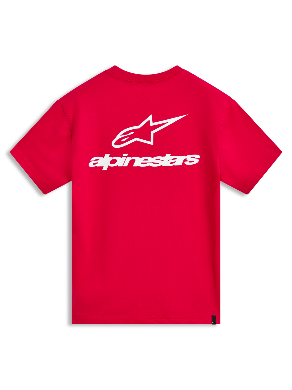 Alpinestars Combo Back CSF, camiseta de mangas cortas roja con logotipo Astars blanco en la espalda, ropa deportiva