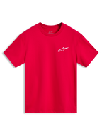 Alpinestars Combo Back CSF, camiseta de mangas cortas roja con logotipo Astars blanco en el pecho, ropa deportiva