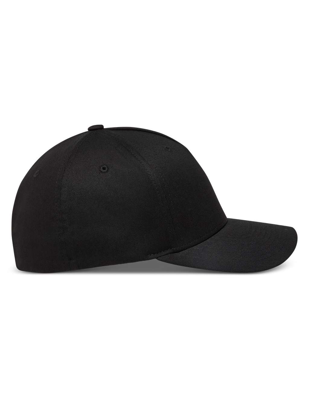 Alpinestars Maze Gorro, gorra de béisbol negra con visera curva, corona estructurada y parte trasera flexible en tejido de sarga, vista lateral
