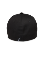 Alpinestars Maze Gorro, gorra de sarga negra con parte trasera flexible y logotipo Astars posterior, estilo deportivo