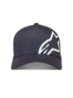 Alpinestars Maze Gorro, gorra de béisbol deportiva gris oscuro con visera curva y logotipo Astars blanco en relieve.