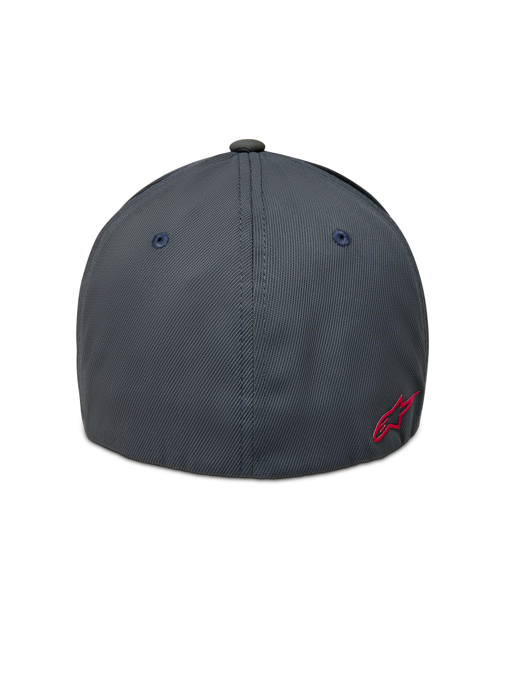 Alpinestars Points Gorro, gorra gris oscuro de nylon tactel con ajuste flex y logotipo Astars rojo en la parte trasera