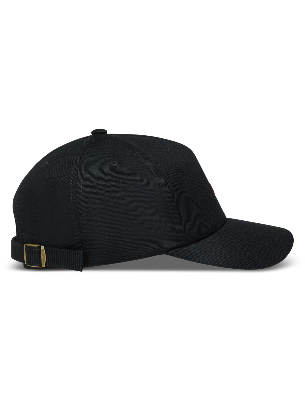 Alpinestars Explorer Strapback Gorro, gorra negra de sarga con corona estructurada, visera curva y cierre ajustable.