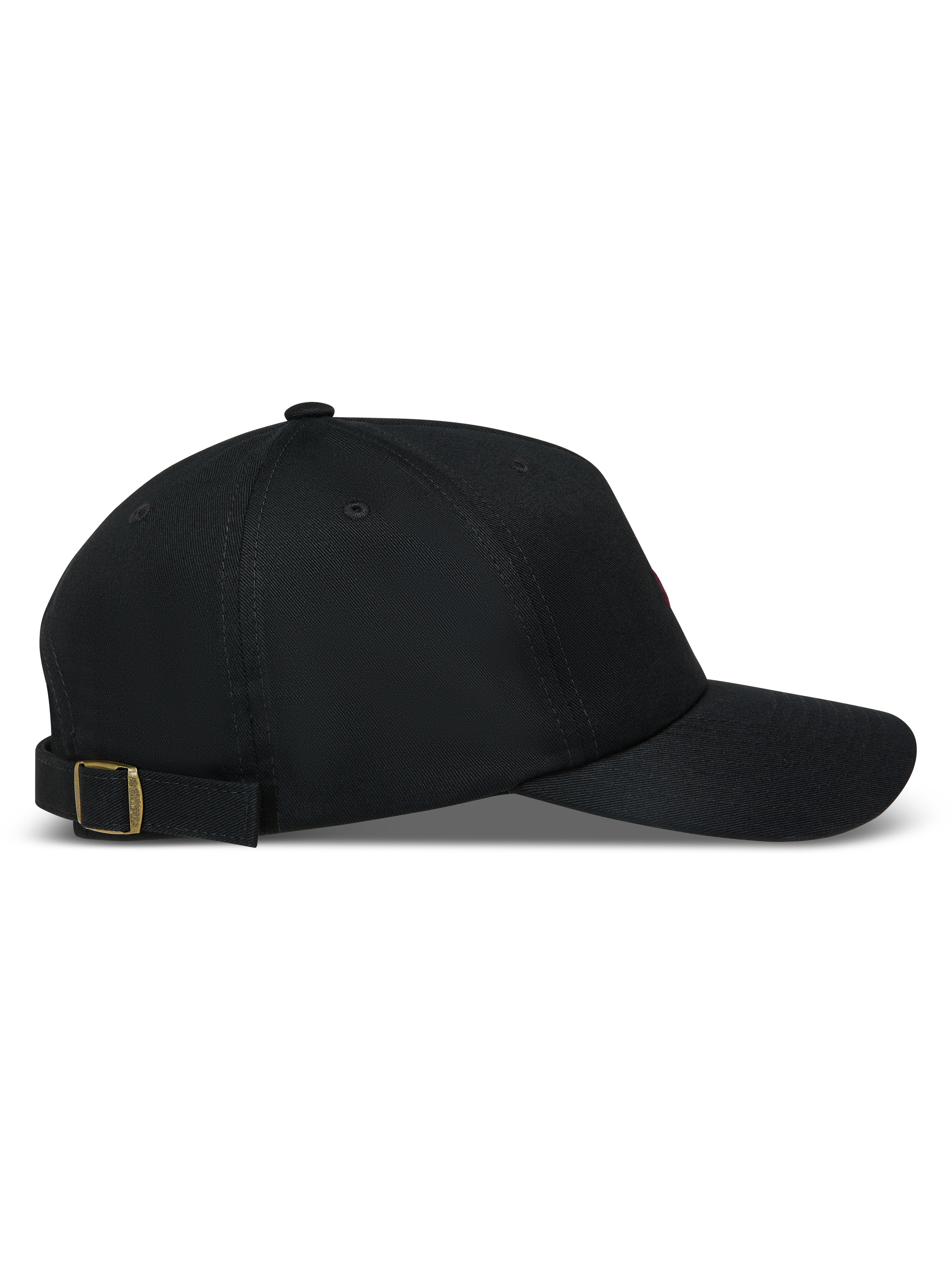 Alpinestars Explorer Strapback Gorro, gorra negra de sarga con corona estructurada, visera curva y cierre ajustable.