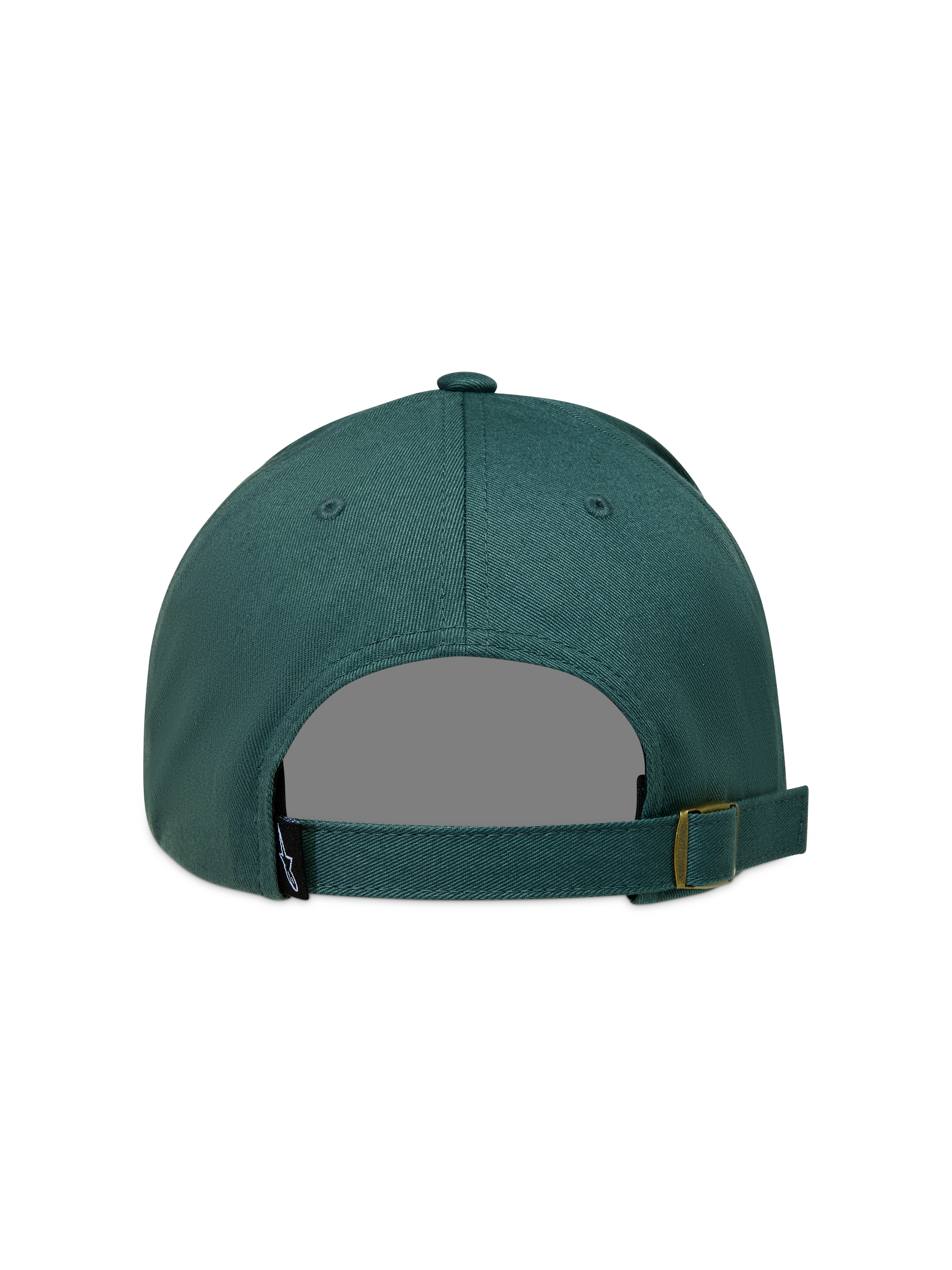 Alpinestars Explorer Strapback Gorro, gorra de sarga verde con cierre trasero ajustable y pequeño logotipo
