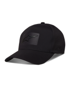 Alpinestars Algo Perf Adjustable Gorro, gorra negra de tejido técnico con perforaciones laterales y logo sónico