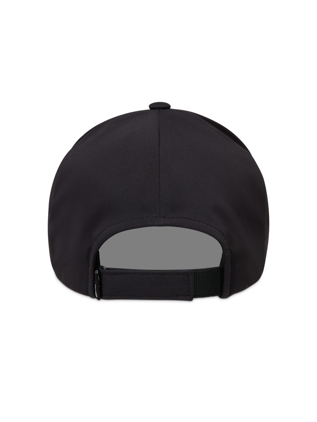 Alpinestars Algo Perf Adjustable Gorro, gorra deportiva negra de tejido técnico, vista trasera con cierre de correa ajustable.