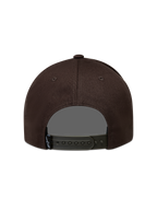 Alpinestars Combo Logo Snapback, gorra marrón de sarga con cierre ajustable, vista trasera