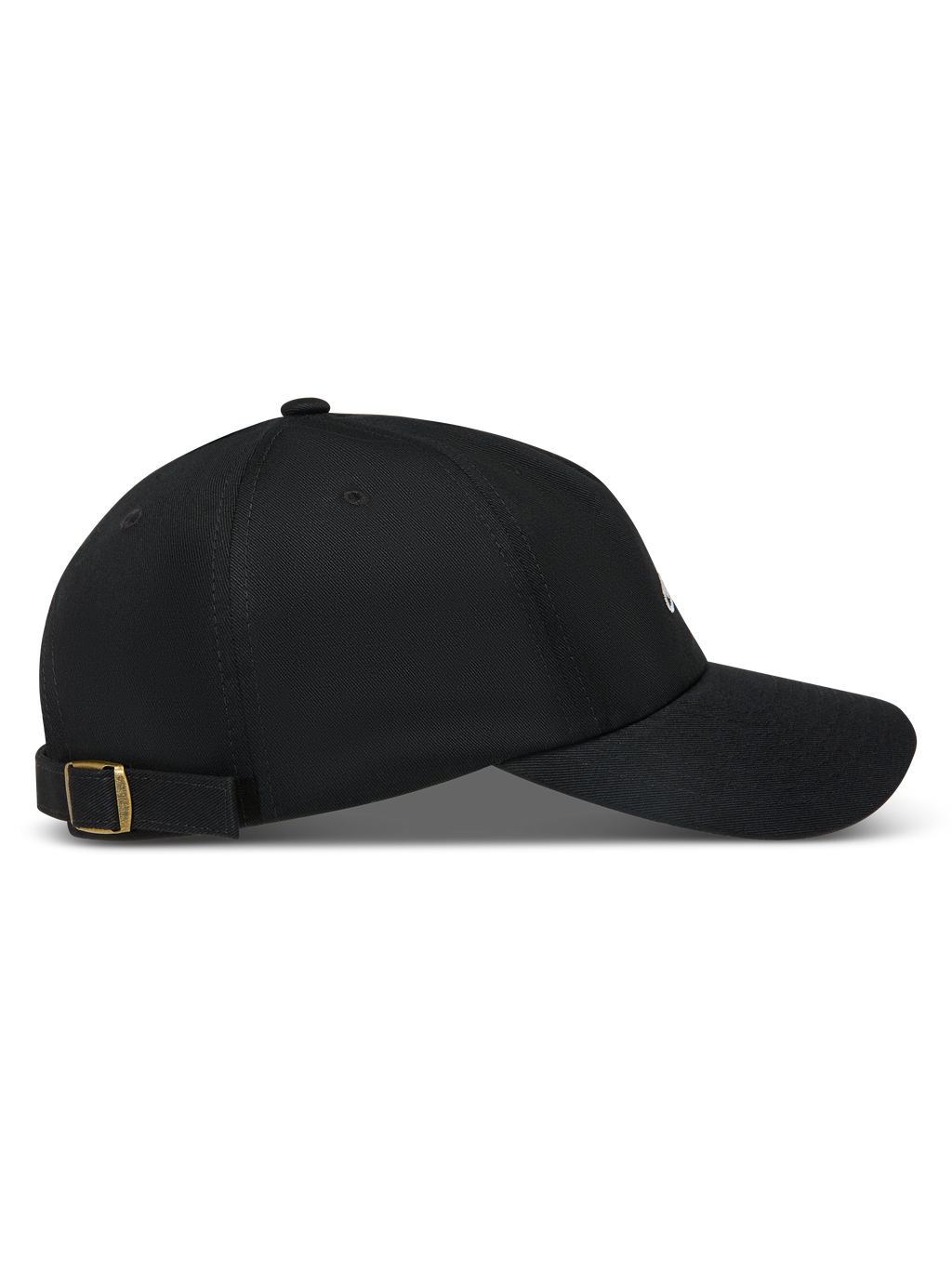 Alpinestars Dylan Dad Gorro, gorra deportiva de sarga negra con visera curva y hebilla de latón ajustable.