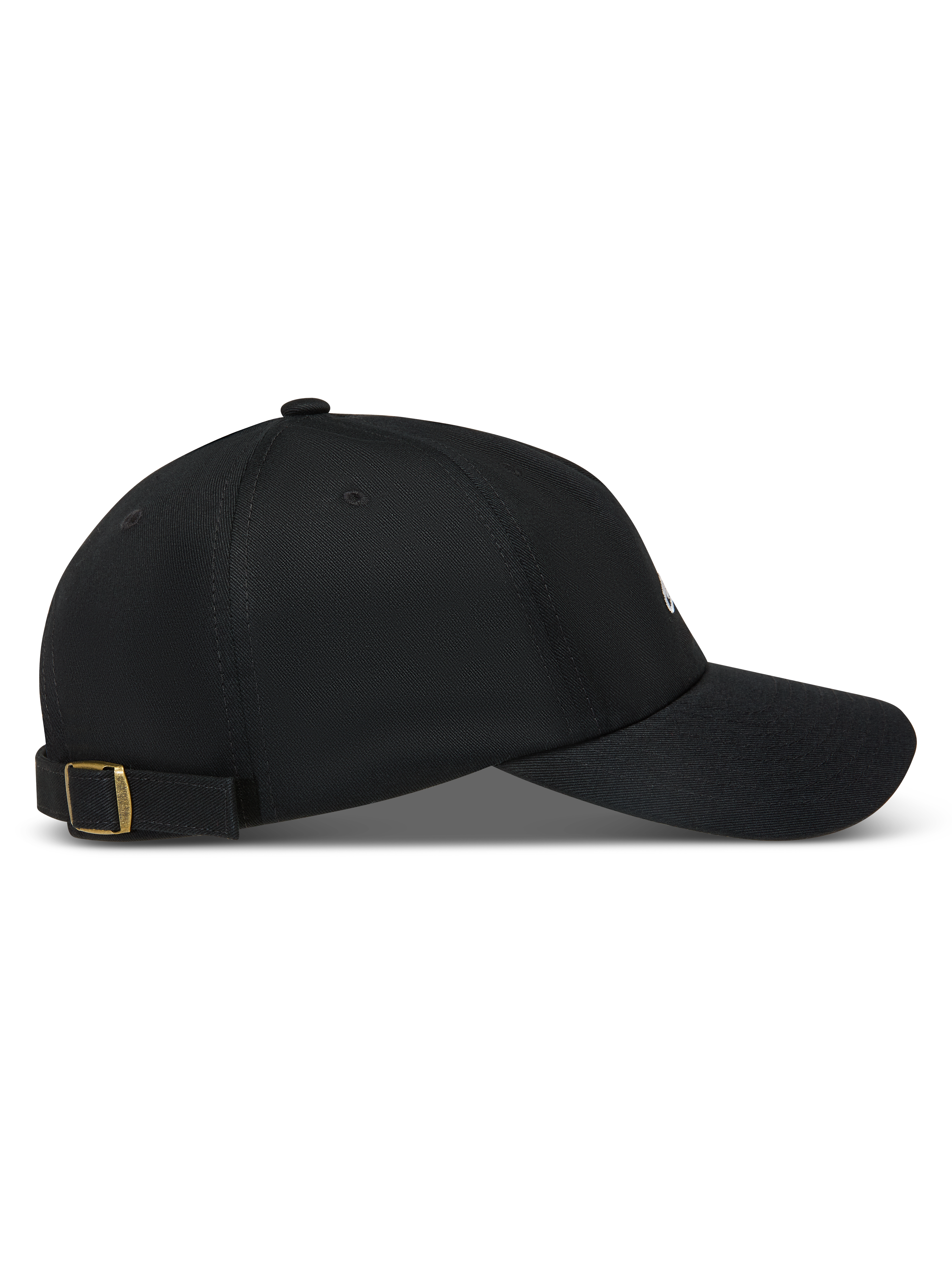 Alpinestars Dylan Dad Gorro, gorra deportiva de sarga negra con visera curva y hebilla de latón ajustable.