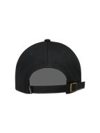 Alpinestars Dylan Dad Gorro, gorra de sarga negra con cierre de correa ajustable y hebilla metálica trasera