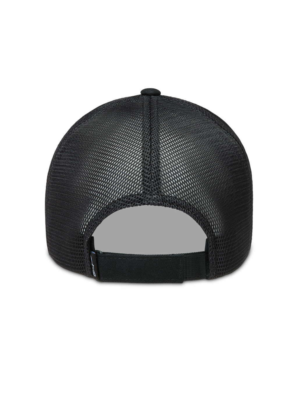 Alpinestars Augment gorra, gorra tipo trucker negra con malla de diamante y cierre ajustable, ropa deportiva, vista trasera