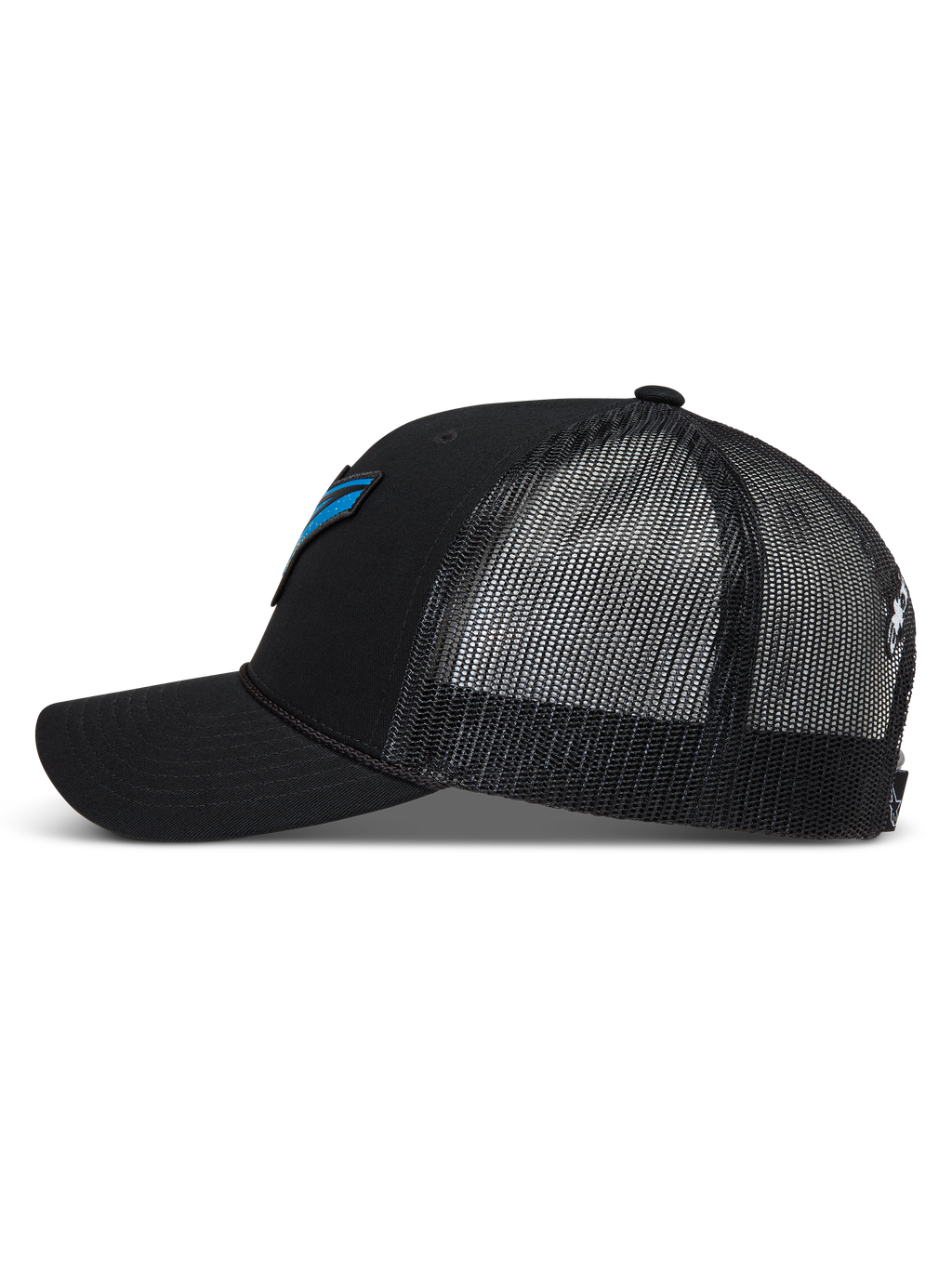 Alpinestars Meteorite, gorra negra con malla transpirable, visera curva y corona estructurada de estilo deportivo