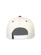 Alpinestars Stadium Snapback Gorro, gorra deportiva blanco hueso y roja con cierre trasero ajustable