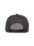Alpinestars Stadium Snapback Hat, Sportswear Cap, Dark Gray and Black, rear view showing the adjustable snapback closure.