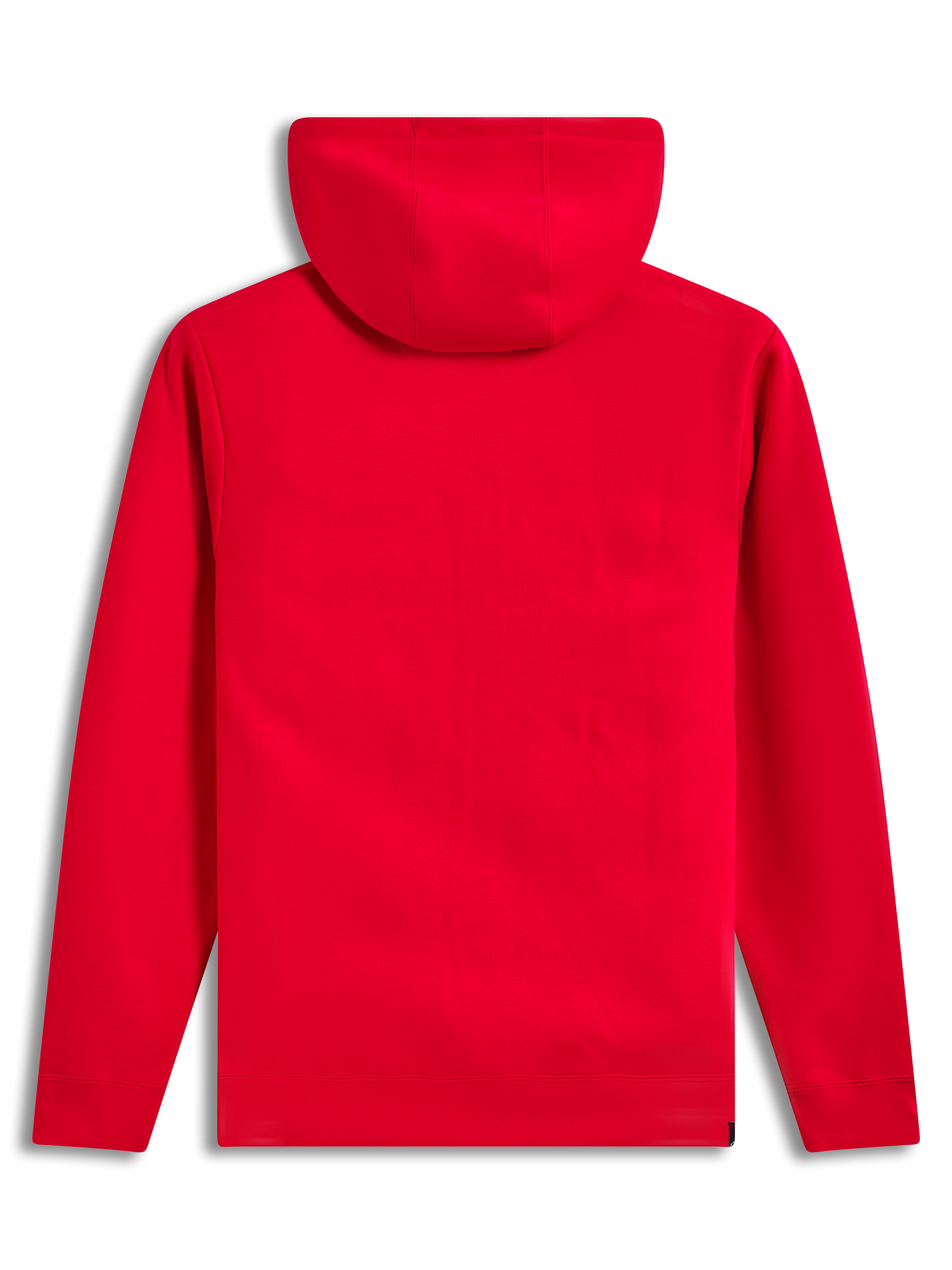 Alpinestars Ageless Zip V3 Hoodie, sudadera con capucha de forro polar roja, vista posterior, ropa deportiva