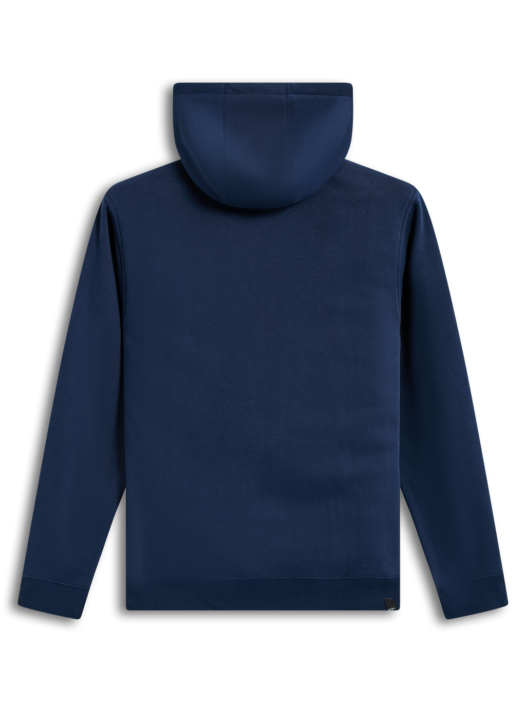 Alpinestars Ageless V3 Hoodie, sudadera con capucha de forro polar azul marino, vista trasera, ropa deportiva