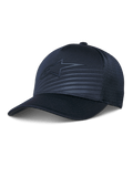 Alpinestars Delane Hat, Performance Baseball Cap, Navy Blue, Tonal Star Logo and Reflective Lines, Structured Crown with Diamond Mesh Back, Curved Bill, Breathable Sportswear