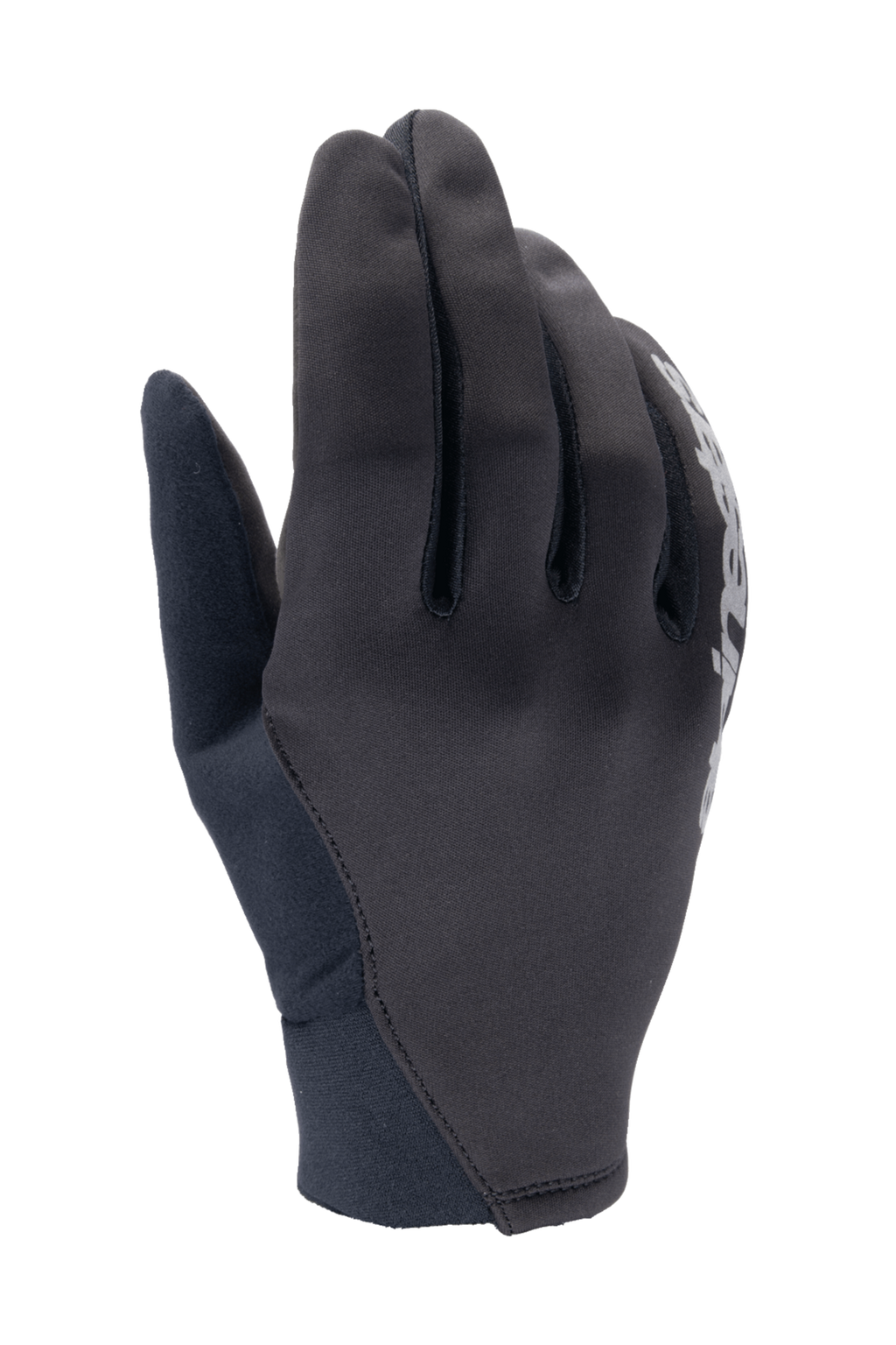 Alpinestars A-Dura Thermal Gloves, guantes de MTB negros, construcción de tejido flexible con detalle de logotipo blanco, puño de neopreno, diseñados para protección contra el viento en climas fríos