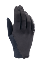 Alpinestars A-Dura Thermal Gloves, guantes de MTB negros, construcción de tejido flexible con detalle de logotipo blanco, puño de neopreno, diseñados para protección contra el viento en climas fríos