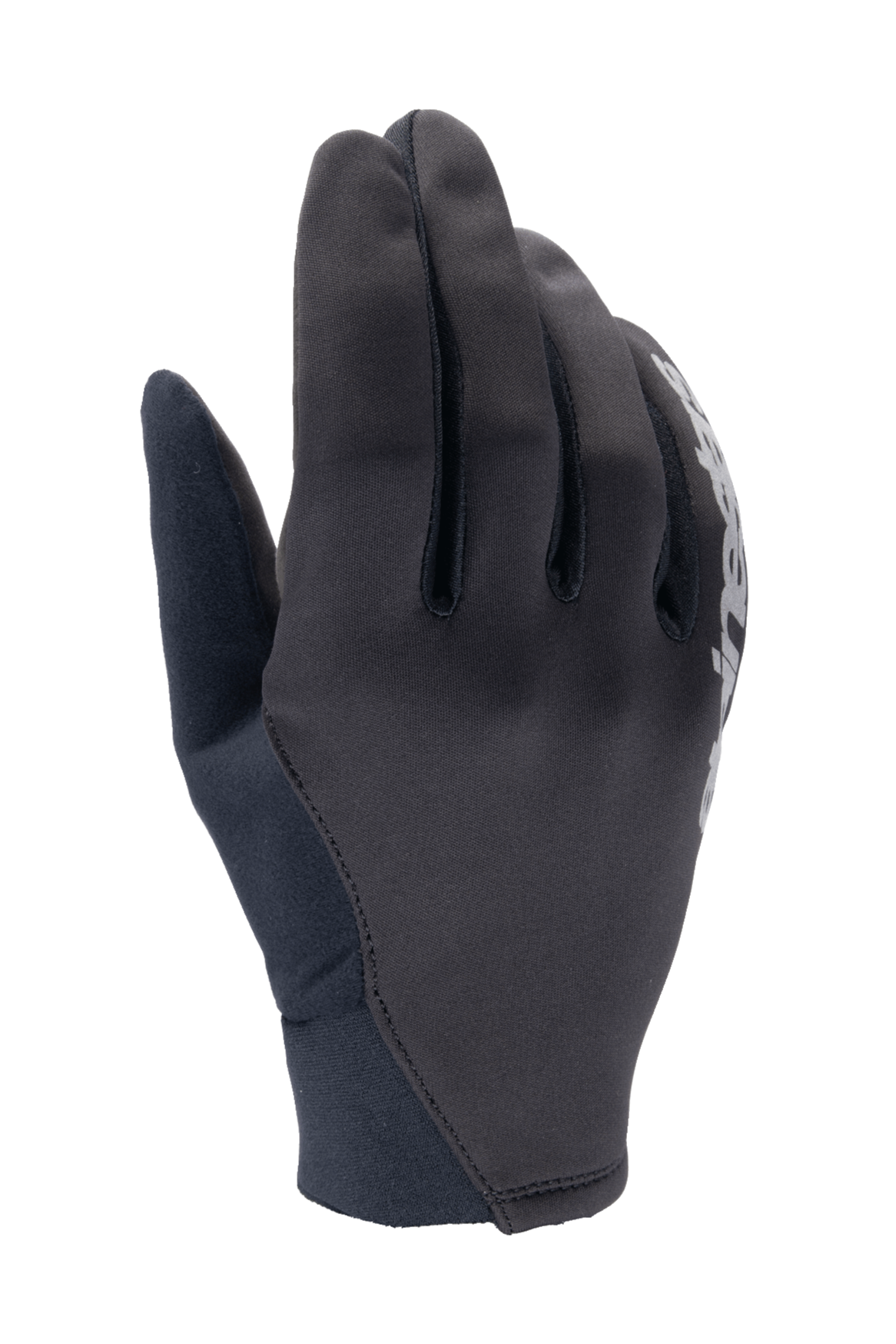 Alpinestars A-Dura Thermal Gloves, guantes de MTB negros, construcción de tejido flexible con detalle de logotipo blanco, puño de neopreno, diseñados para protección contra el viento en climas fríos