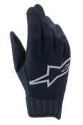 Alpinestars Stella A-Dura Rain Gloves, guantes de MTB impermeables para mujer, negros con logo reflectante plateado, puño de neopreno acanalado, tejido que bloquea el viento, equipamiento de ciclismo de alto rendimiento
