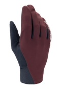 Alpinestars Stella A-Dura Thermal Gloves, guantes de ciclismo MTB para mujer, en granate oscuro y azul marino, con un diseño de perfil bajo, puño de neopreno y logotipo blanco en el lateral, diseñados para climas fríos