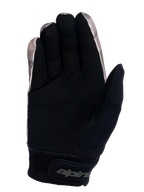 Alpinestars Youth A-Dura Gloves, guantes de bicicleta de montaña, camuflaje y negro, vista de la palma con ante sintético duradero para mayor agarre, puño de neopreno con cierre de muñeca de gancho y bucle, y panel absorbente de sudor en el pulgar.