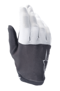 Alpinestars A-Aria Gloves, guantes de ciclismo de montaña, gris claro y gris oscuro, con parte superior texturizada con logo de estrella, material flexible y diseño de perfil bajo para ciclismo todoterreno