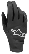 Alpinestars Drop 4.0 Gloves, guantes de mountain bike negros, con un gran logo de estrella blanca en el dorso, confección en malla elástica transpirable y diseño ergonómico para ciclismo de enduro