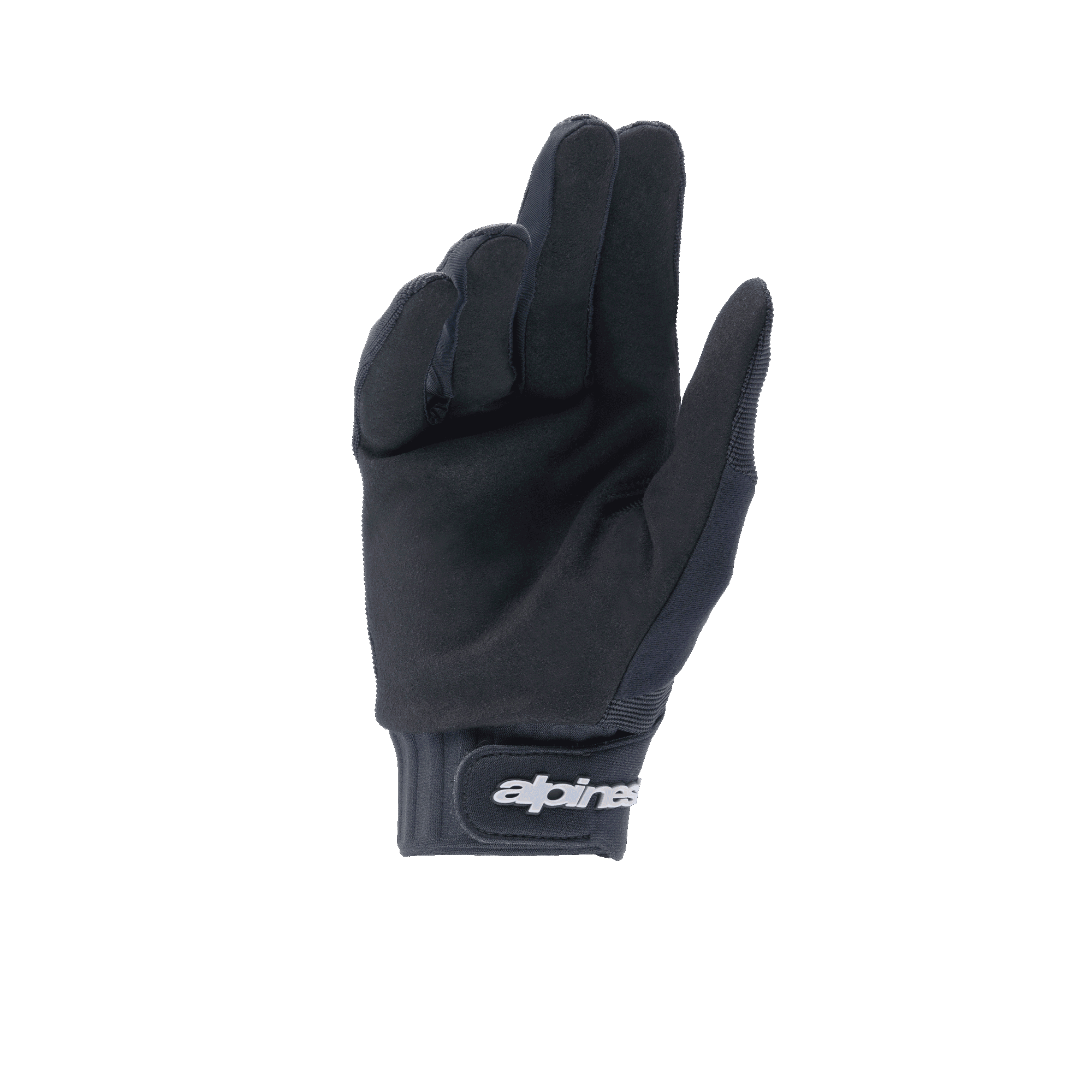 Guantes Alpinestars A-Dura, guantes de MTB negros, palma de ante sintético para agarre y durabilidad, puño de neopreno con cierre de muñeca de gancho y bucle, equipamiento versátil de alto rendimiento para ciclismo de montaña