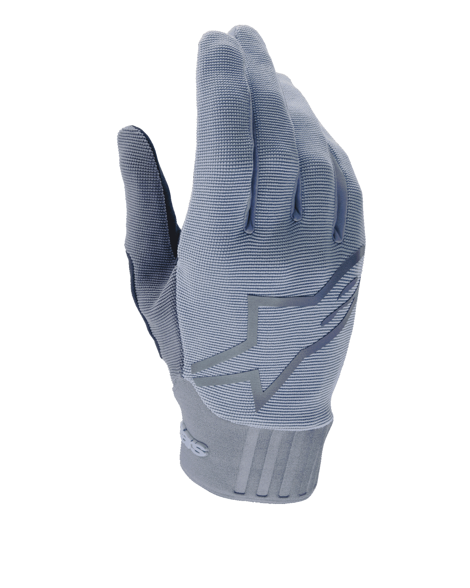 Alpinestars A-Dura Gloves, guantes para bicicleta de montaña, azul Infinity, parte superior acanalada con textura y gran logo de estrella, puño de neopreno con detalles en relieve, diseño ajustado para ciclismo de montaña