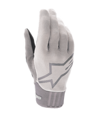 Alpinestars Guantes A-Dura Gel, guantes de ciclismo de montaña, gris claro, tejido texturizado con gran logotipo de estrella en el dorso, puño de neopreno, diseño de palma ergonómico acolchado con gel para conducción todoterreno