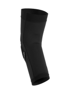 Alpinestars A-Motion Plasma Knee Sleeve, negro, protector de rodilla para MTB, tejido de malla transpirable con diseño ergonómico preformado, manga deslizable de perfil delgado para ciclismo de montaña