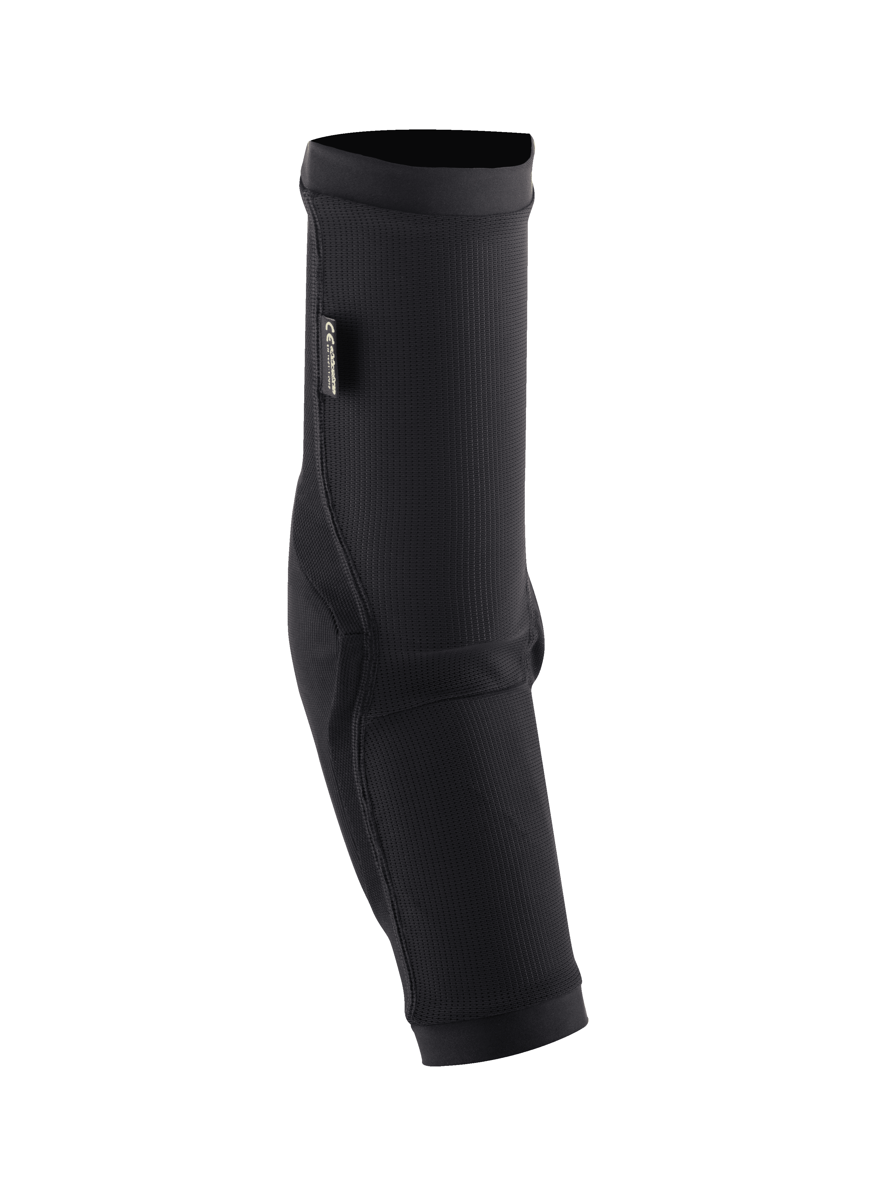 Protectores de codo Alpinestars Paragon Plus, codera negra de MTB, manga deslizable con malla transpirable texturizada, con refuerzos de tela rip-stop y etiqueta de certificación CE, diseño ergonómico para ciclismo de montaña