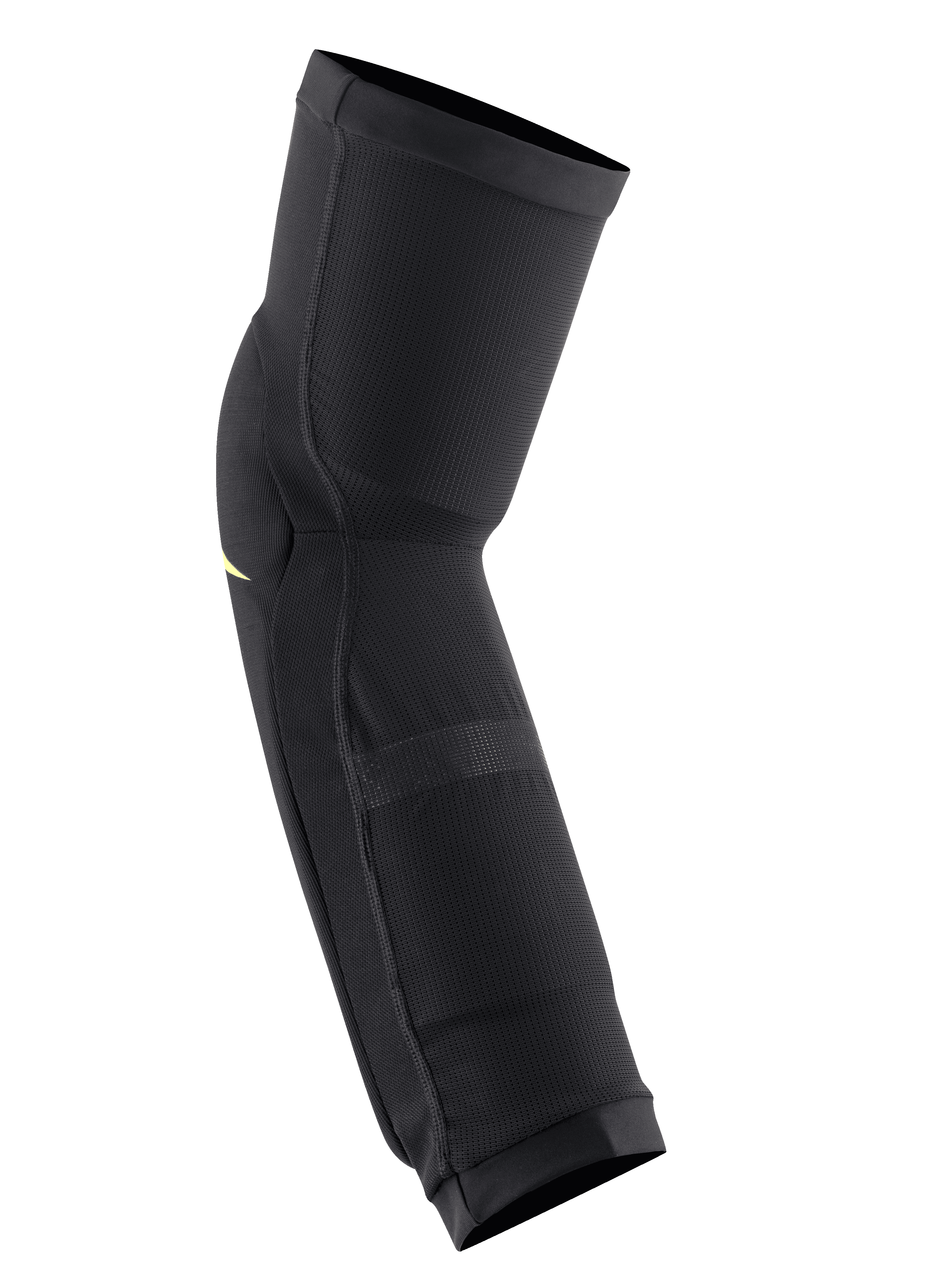 Protecciones de rodilla/espinilla Alpinestars Paragon Plus, Negro Amarillo Ácido, funda protectora tipo slip-on, con construcción de malla transpirable y diseño ergonómico preformado para ciclismo de montaña MTB
