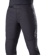 Pantalón Térmico Alpinestars A-Dura, pantalones de MTB negros, con cierre de trinquete seguro en la cintura y bolsillo con cremallera en la cadera, logotipo de estrella blanca en el lateral, diseño precurvado para mayor comodidad al conducir, material térmico duradero para ciclismo en climas fríos