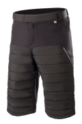 Alpinestars Denali 2 Shorts, pantalones cortos de ciclismo de montaña, Black Grisaille, con paneles de aislamiento Primaloft acolchados, bolsillo lateral con cremallera y cintura ajustable, tejido duradero a la altura de la rodilla para MTB