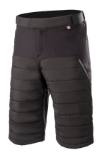 Alpinestars Denali 2 Shorts, pantalones cortos de ciclismo de montaña, Black Grisaille, con paneles de aislamiento Primaloft acolchados, bolsillo lateral con cremallera y cintura ajustable, tejido duradero a la altura de la rodilla para MTB